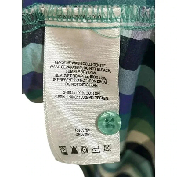 Columbia‎ PFG Size M/L Green Blue Plaid Vest - Picture 6 of 8